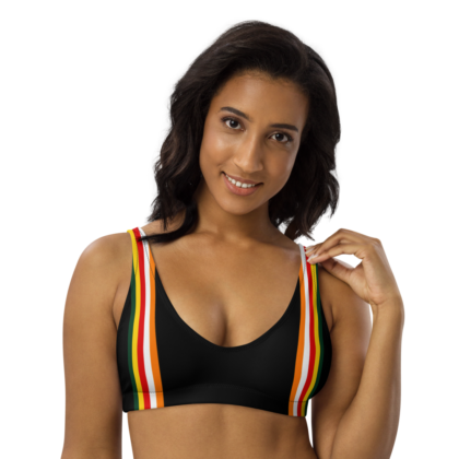 Recycled padded bikini top